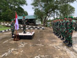 Upacara Tradisi Kenaikan Pangkat Wujud Penghormatan dan Dedikasi, Serta Tanggung Jawab, Dipimpin Langsung Dansatgas Yonzipur 5/ABW