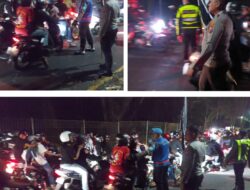 Ratusan Simpatisan PSHT Tutup Jalan di Karangkates Malang Dini Hari, Polisi Bubarkan