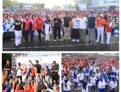 8.000 Warga Meriahkan Olahraga Bersama Hari Bhayangkara di Stadion Kanjuruhan Malang