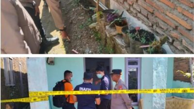 Seorang Istri Ditemukan Tewas Bersimbah Darah, Suami Diduga Bunuh Diri
