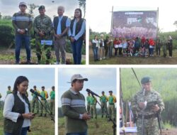 Penanaman Pohon kolaborasi Yon Armed 1 ,DLH Dan Bentoel Group Di TPA Randu Agung