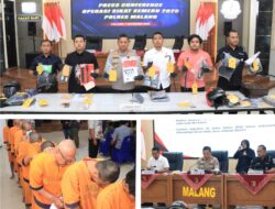*Operasi Sikat Semeru 2025, Polres Malang Ungkap 186 Kasus dan Amankan 54 Tersangka*