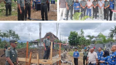 Kunjungan Danrem 083/BDJ Tinjau Progres Pembangunan KDKMP di Kelurahan Candirenggo