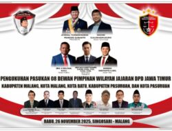 Acara Pengukuhan Pasukan 08 Jajaran DPD Jawa Timur,  Berjalan Dengan Lancar Dan Aman