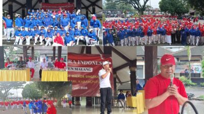 Siadi SH Senam Bersama Tera Indonesia Se Ex Kawedanan Singosari , Terus Berkembang Dan Menyehatkan Masyarakat