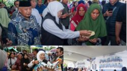 Muspika Singosari Sambut Langsung Gubernur Jatim Dan Bupati Malang Di Pasar Murah Dengkol