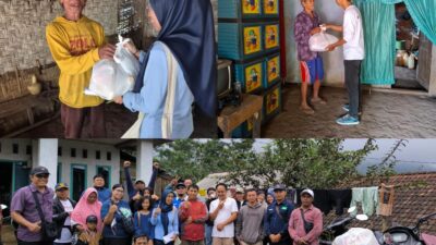 Sahabat Kemeriyek Tebar Kepedulian, 100 Paket Sembako Disalurkan untuk Warga Duafa di Singosari