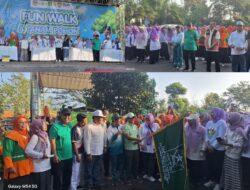 Fun Walk Harlah Fatayat NU ke-76 Tahun Di Tandai Dengan Tanam Pohon
