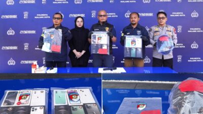 Polresta Malang Kota Ringkus Residivis Spesialis Bobol Konter HP dan Aksi Pencuriannya Viral di Medsos