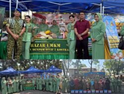 Denpom Divif 2 Kostrad Ramaikan Bazar Murah Dan Cek Kesehatan Gratis Di HUT TNI Ke 81 Tahun Di Kampung Tentara