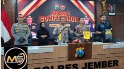Polres Jember Berhasil Ungkap 27 Kasus 29 Tersangka dan Barang Bukti Sabu 1.126,02 Gram